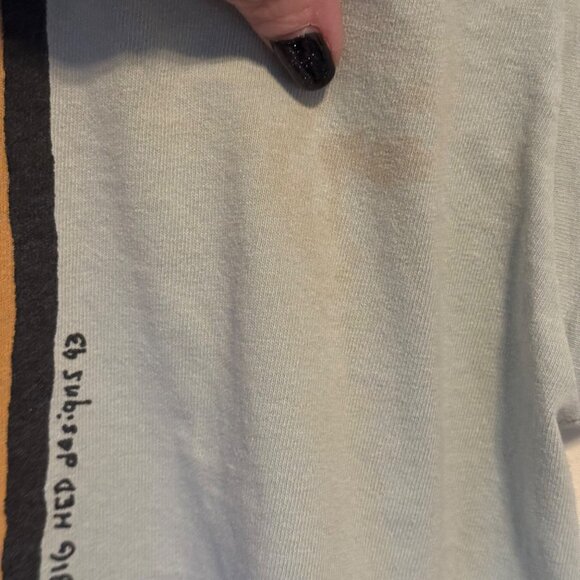 Vintage Keith Haring "Wig Out" Cayman Islands Tee-Shirt Men's Gray Size XL - Picture 4 of 6